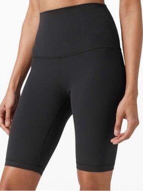 Lululemon Super High Rise Align 10” Shorts Black 8